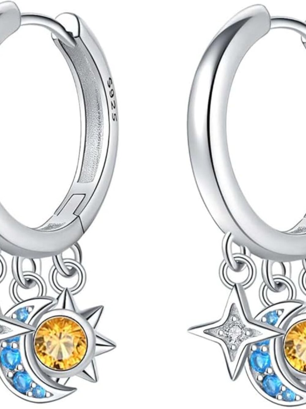 BRAND NEW 925 Sterling Silver Dangle Earrings - Picture 3 of 5